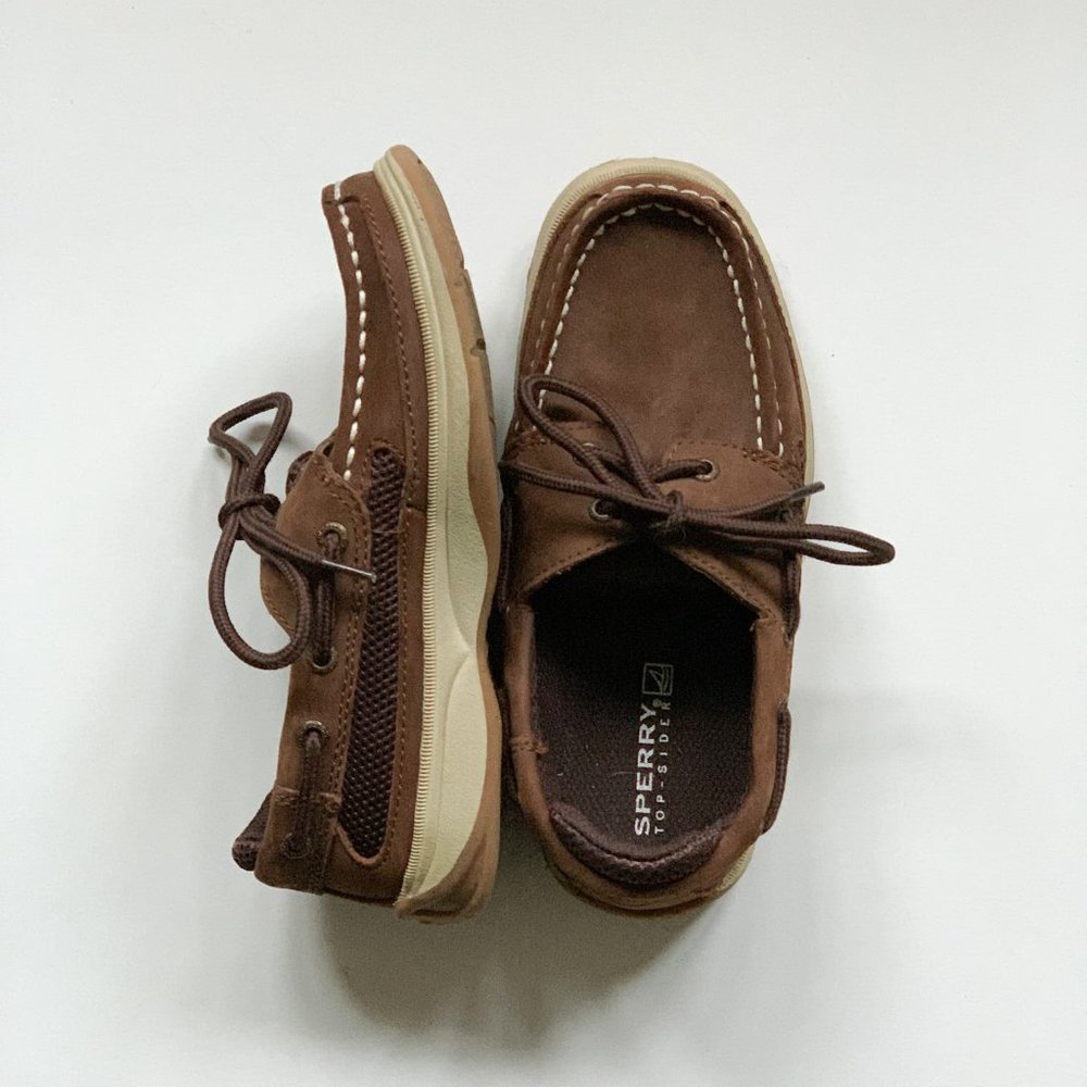 Sperry Brown Lanyard Boat Shoes - Picture 2 of 10